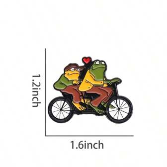 カエル 自転車 ロマンチック ブローチ ユニークな個性を強調 ハロウィンピン 服 バッグ チャーム リュック 学校 Kpop 先生用バッグチャーム かわいいオフィス小物 シャツ ジャケット ジュエリー クリスマス 秋冬アクセサリー 10代 青年 男性 カジュアル アウトドア スポーツ 卒業祝い 誕生日 デイリーウェア 面白い先生へのギフト