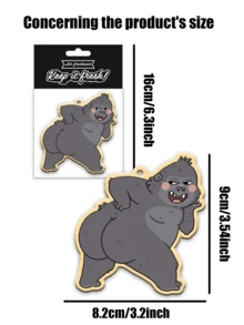 可爱卡通形象“金刚和”设计汽车空气清新剂和后视镜装饰 - 持久香味，为车内带来清新诱人的氛围，是送给朋友的理想礼物