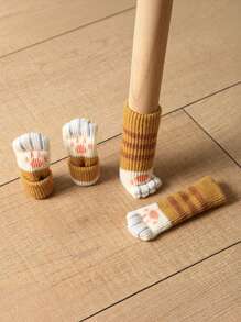 1/4/8 Pcs Thickened Table And Chair Foot Covers, Door Handle Covers, Pet Cat And Dog Foot Covers, Non-Slip, Wear-Resistant And Silent Cat Thickened Chair Foot Covers And Leg Pads, Home Decoration Gifts Birthday Graduation