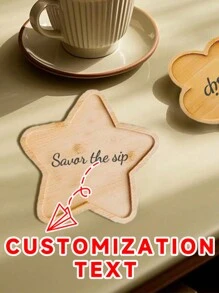 DIY Customized Wooden Coaster - Refillable Mosaic Crafting Kit With Flower, Star Shapes - Handmade Craft Material For Home Decor And Jewelry Making, Unique Personalized Gift For Family And Friends Water Bottle