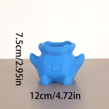 1 pieza Maceta de planta suculenta con estilo minimalista y cara sonriente, diseño creativo con orificio de drenaje, artesanía de decoración del hogar y jardín, ideal como regalo, decoración del hogar, jarrón, decoración de habitación, jarrón de flores, jarrón de vidrio