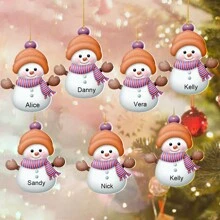 1 Pc Personalized Christmas Ornaments, Custom Christmas Decorations With Name, Christmas Tree Decorations, Christmas Ornaments Set, Christmas Decorations Indoor, Christmas Decorations For Tree, Cute Christmas Decor For Family, Personalized Christmas Gifts.Personalized Gifts For Women, Men, Mother, Father, Multi-Functional, Adjustable, Waterproof, Anti-Mold - Multicolor - View 16