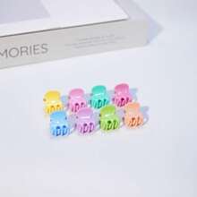 Juego de 10 pinzas de pelo pequeñas y sencillas de color negro y coloridas para uso diario, accesorios de pelo versátiles para fiestas, trenzas, ganchos de pelo, pinzas de pelo, pinzas de presión para el cabello