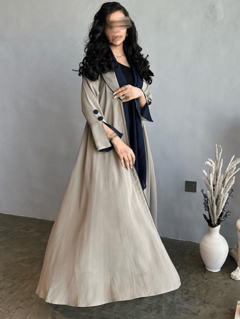 Abaya 长裙女装穆斯林长袍优雅连衣裙，欧洲和迪拜风格，端庄