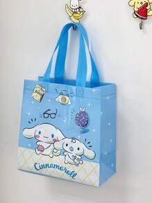 Sanrio 1/4/6/12 pièces Sac Kuromi Sanrio, Anime My Melody Cinnamoroll, grand sac fourre-tout en tissu non tissé imprimé, idéal pour ranger des livres, cadeaux kawaii pour les vacances