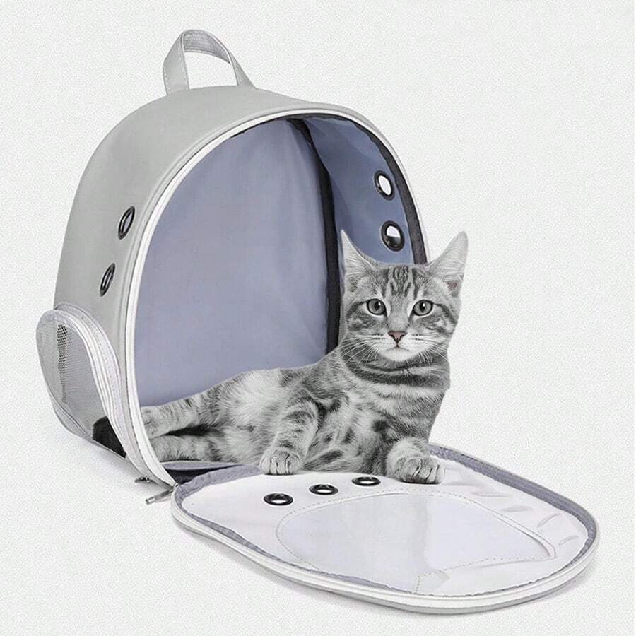 tooluck Portable Breathable Cat Carrier Backpack Travel Pet Bag Foldable Lightweight Cat Backpack