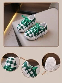 1 paire de chaussures de mode décontractées et confortables avec semelle antidérapante et surface douce, convient aux bébés pour une utilisation occasionnelle et saisonnière