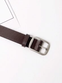 1 szt. Czarny, unisexowy pasek ze skóry PU z klamrą w stylu vintage, odpowiedni do jeansów, uniwersalny i na co dzień, idealny dla mężczyzn i kobiet na lato, do szkoły, na jesień i na Halloween