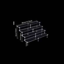 1 Set Multi-Functional Acrylic Cosmetic Display Rack, Modern Minimalist Transparent Showcase For Items, Suitable For Bedroom, Living Room, Kitchen,For Holiday Beach, Bathroom Collection, Bedroom Collection, Large Capacity