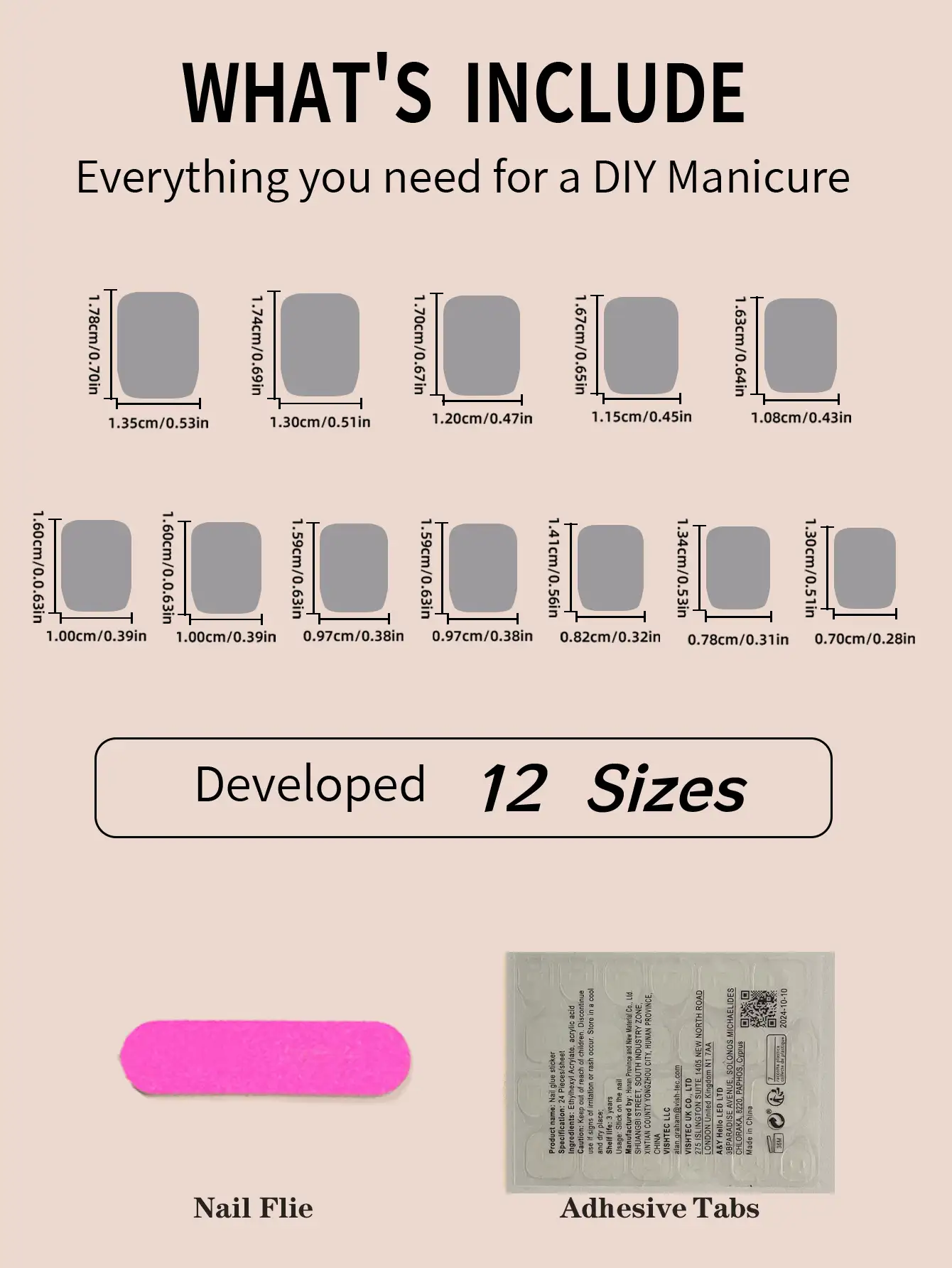 1 盒 24 件纯白色短方形复古风格按压指甲，提升您的女性复古风格，适合宴会、派对、节日、日常聚会，包括 1 个指甲锉和 1 个果冻凝胶指甲装饰