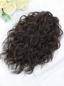 Ekstensi Ekor Kuda 12 inci Rambut Keriting Jepit Cakar Tali Serut (Cokelat Kastanye) Potongan Rambut untuk Wanita Serat Sintetis Ramah Lingkungan - Coffee Brown - View 5