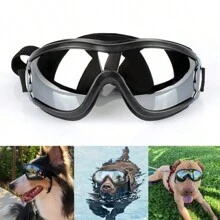 TUNKE. Gafas de sol impermeables y a prueba de viento para mascotas - Negro - Ver 3
