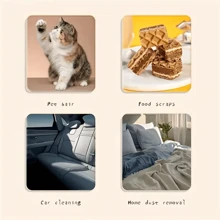 1pc/5pcs Double Sided Portable Hair Remover, Lint Cleaner Pet & Cat Hair Remover Clothes Fuzz Shaver Portable, Double Sided Hair Remover Lint Brush For Dog Hair And Cat Hair - Multicolor - View 5