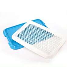 Dog Potty Training Toilet, Plastic Dog Pee Pad Holder With Removable Net, Reusable Dog Potty Trainer Dog Toilet Tray For Small Sized Dogs