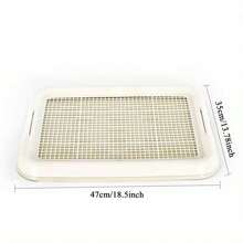 Dog Potty Training Toilet, Plastic Dog Pee Pad Holder With Removable Net, Reusable Dog Potty Trainer Dog Toilet Tray For Small Sized Dogs