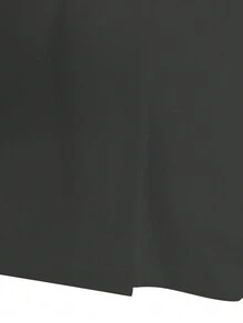 Solid Color Zip-Up With Dual Pockets Lab Coat - Grey - View 8