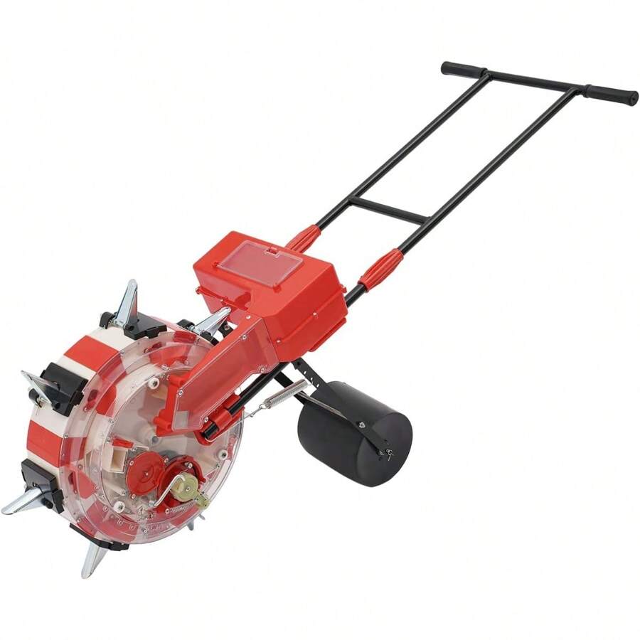 HOHOBLA Manual Seeder, Garden Push Seeder Planter With 7 Nozzles, 23cm Spacing, Row Planter Corn Planter Seeder For Soy Peanut Corn Cotton Soybean - Red - View 1