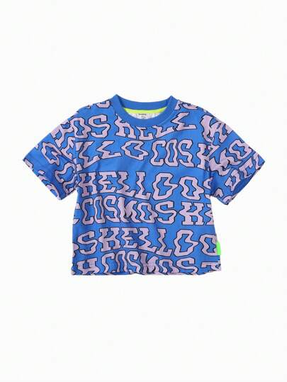 Balabala Young Boy's Summer T-Shirts, Hawaii Style Holiday Beach T-Shirts For Kids