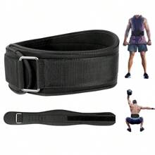 1 Đai hỗ trợ eo có thể điều chỉnh hỗ trợ lưng cho bài tập Squat sâu Tạ tạ Thanh tạ Thể dục Nâng tạ Thể thao Đai tập luyện Phụ kiện phòng tập thể dục - màu đen - Xem 3
