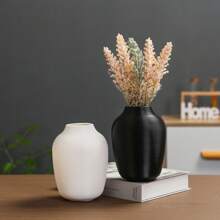 1 pieza Jarrón de flores pequeño de plástico, jarrón de flores minimalista moderno, soporte creativo para flores para mesa de comedor, sala de estar, balcón, estudio, oficina, exhibición, decoración del hogar, decoración de habitación, jarrón de vidrio