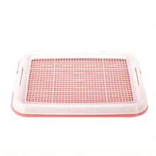 Dog Potty Training Toilet, Plastic Dog Pee Pad Holder With Removable Net, Reusable Dog Potty Trainer Dog Toilet Tray For Small Sized Dogs