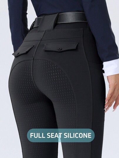 ROYALS MATTINI Women's Equestrian Jodhpurs/Breeches, Full Silicone Seat Non-Slip Riding Pants, Suitable For Horse Riding Sports, Quick Dry