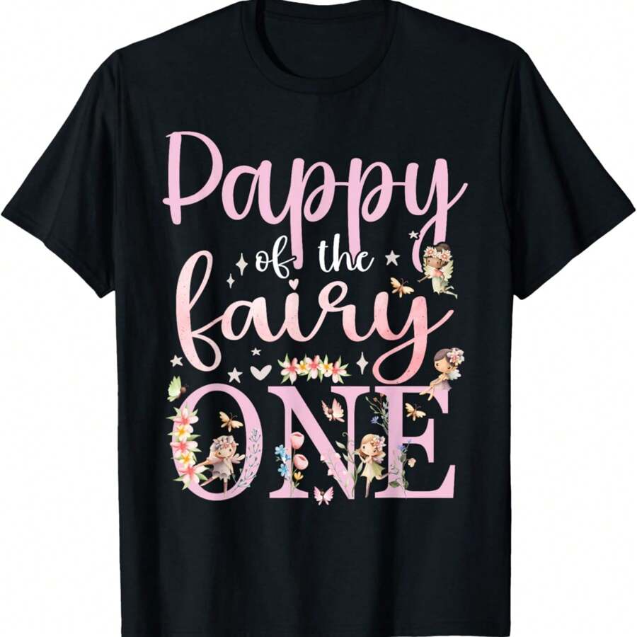 Pappy Of The Fairy One Dad 1st Birthday Party Family T-Shirt