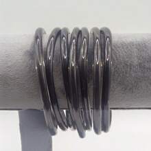 7pcs/Set Colorful Silicone Jelly Bangles Fashion European & American Multi-Layer Bracelets - Multicolor - View 19