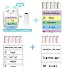 Label Maker - Portable Thermal Label Printer, Wireless Label Maker Machine Mini Sticker Printer With Rolls Thermal Label Paper, Mini Sticker Printer With Multiple Templates For Phone