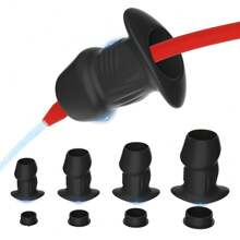 Tapón anal de silicona con tope, juguete sexual unisex para tienda erótica, juguetes sexuales anales para mujeres, entrenador anal, espéculo hueco, cuentas anales, juego sexual para adultos