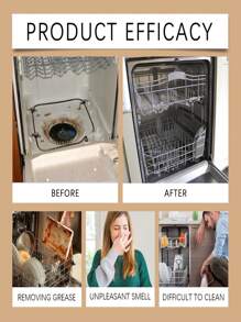 洗碗机清洁片、家用除臭泡腾洗涤剂清洁垫 - 彩色 - 查看 6