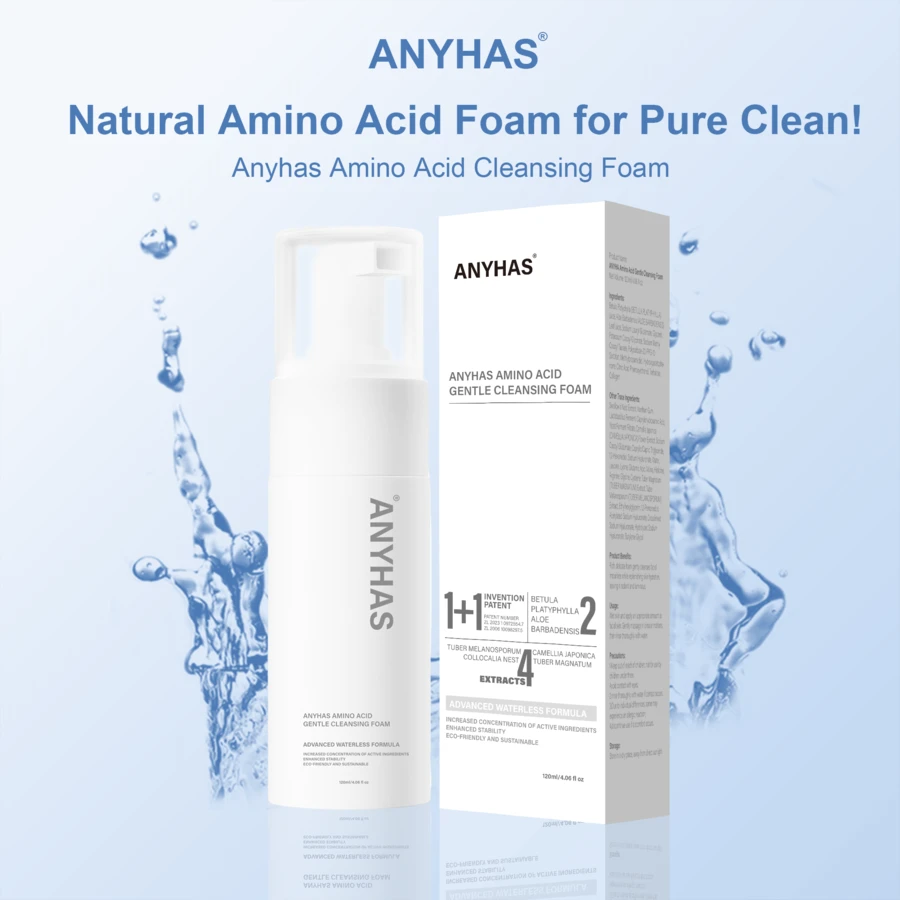 ANYHAS Cleanser Double Effect Cleansing Foam For Deep Cleansing And Pore Face Wash - Comfort, Facial - White - View 1