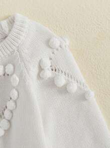 Baby Girls Autumn Winter Romper, Newborn Long Sleeve Knitted Patchwork Overalls Jumpsuit