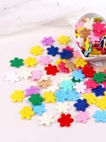 100pcs Multi-Color Mini Flower Confetti, Colorful Paper Confetti Tabletop Decorations For Party