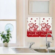 16x24 Inch Super Soft And Absorbent Heart-Shaped Kitchen Towel - Machine Washable Dish Cloth With Valentine's Day Heart Design, Home Decor, Holiday Gift, Wedding Decor