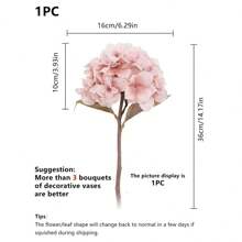 1PC/3PCS/5PCS Artificial Hydrangea Flowers Silk Bouquets Fake Plants For Spring Wedding Vase For Home Dining Room Bedroom Decorations, Mother's Day Valentine's Day Festival Birthday Party Accessories, Outdoor Garden Decorations Autumn Gifts Graduation