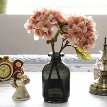 1PC/3PCS/5PCS Artificial Hydrangea Flowers Silk Bouquets Fake Plants For Spring Wedding Vase For Home Dining Room Bedroom Decorations, Mother's Day Valentine's Day Festival Birthday Party Accessories, Outdoor Garden Decorations Autumn Gifts Graduation
