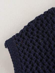 Women Fashion Sleeveless Coarse Needle Knitting Vest Sweater Female Chic Big Pockets Patch Buttons Cardigan Waistcoat Tops