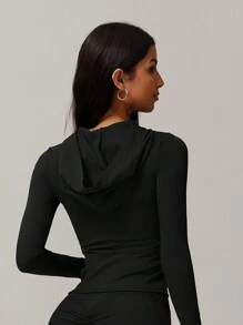 MASKERT Îmbrăcăminte exterioară pentru femei de primăvară și vară, jachetă sport, jachetă de yoga, jachetă de alergare, jachetă cu fermoar, jachetă casual, confortabilă pentru sport, prietenoasă cu pielea, respirabilă