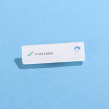 I'm Not A Robot Acrylic Brooch Custom Decorative Brooches Ornaments Lapel Bag Badges Jewelry Gifts Christmas