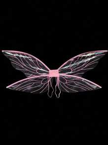 1pc Fairy Wings Costume Accessory, Butterfly Wings For Party, Festival, Performance Halloween - Blue - View 5