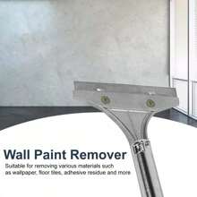 Heavy Duty Scraper Set, Wall Paper Scraper Tool Paint Remover Removal Tool - Black - View 2