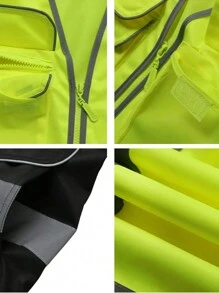 Reflective Vest High Visibility Blank XXXL Motorcycle Jacket Vest Fluorescent Signal For Men Woman