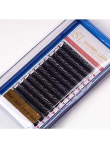 12 Reihen nasse Anime-Stil Manga Wimpernverlängerungen 0,07/0,05 D Curl 8-15mm nasser Look Wimpern A-Form Cosplay Manga Spitzen weiche Wimpern Nerz flauschig Einzelne Russische Volumen Natürliche Vorbereitete Volumen Fächer Falsche Wimpern Zubehör Cilios für Profis