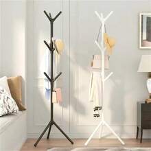 Freestanding Coat Rack Bedroom, Hat Hook, Vertical Tree-Shaped Stand Bedroom, Hat, Scarf, Handbag Storage, Clothing Organizer - trắng - Xem 9