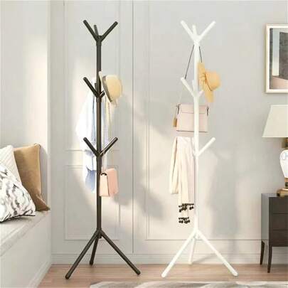Freestanding Coat Rack Bedroom, Hat Hook, Vertical Tree-Shaped Stand Bedroom, Hat, Scarf, Handbag Storage, Clothing Organizer