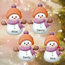 1 Pc Personalized Christmas Ornaments, Custom Christmas Decorations With Name, Christmas Tree Decorations, Christmas Ornaments Set, Christmas Decorations Indoor, Christmas Decorations For Tree, Cute Christmas Decor For Family, Personalized Christmas Gifts.Personalized Gifts For Women, Men, Mother, Father, Multi-Functional, Adjustable, Waterproof, Anti-Mold - Multicolor - View 27