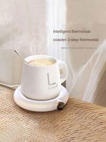 1 Pieza Calentador de taza de café inteligente para primavera, calentador de líquidos portátil para escritorio, calentador de tazas adecuado para calentar té, agua, cacao y leche. Es apto para decoración del hogar, cocinas, dormitorios, salas de estar, oficinas y es un artículo agradable para familiares y amigos. - Multicolor - Ver 10