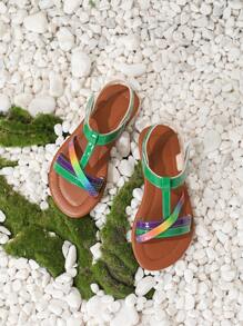 2025 春夏新款儿童时尚休闲户外舒适沙滩凉鞋