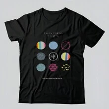 Twenty One I Love Rock Masks Pilots Black T-Shirt - màu đen - Xem 1